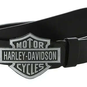 Akce Kožený moto opasek se sponou Harley-Davidson