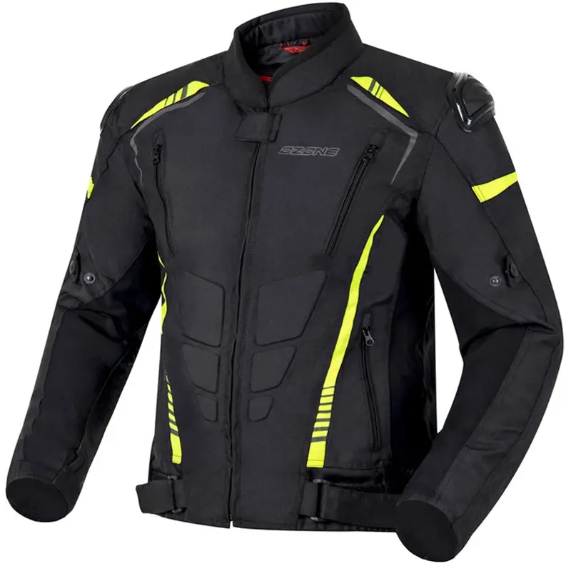 Akční Cena Bunda na motorku Ozone Pulse černo-fluo žlutá