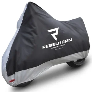 Top Prodej Plachta na motorku Rebelhorn Cover II černo-stříbrná