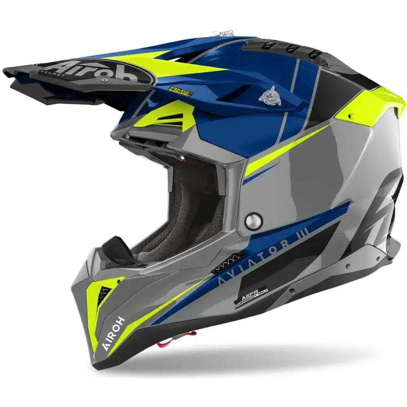 Motokrosová helma Airoh Aviator 3.0 Push modrá Pouze Dnes