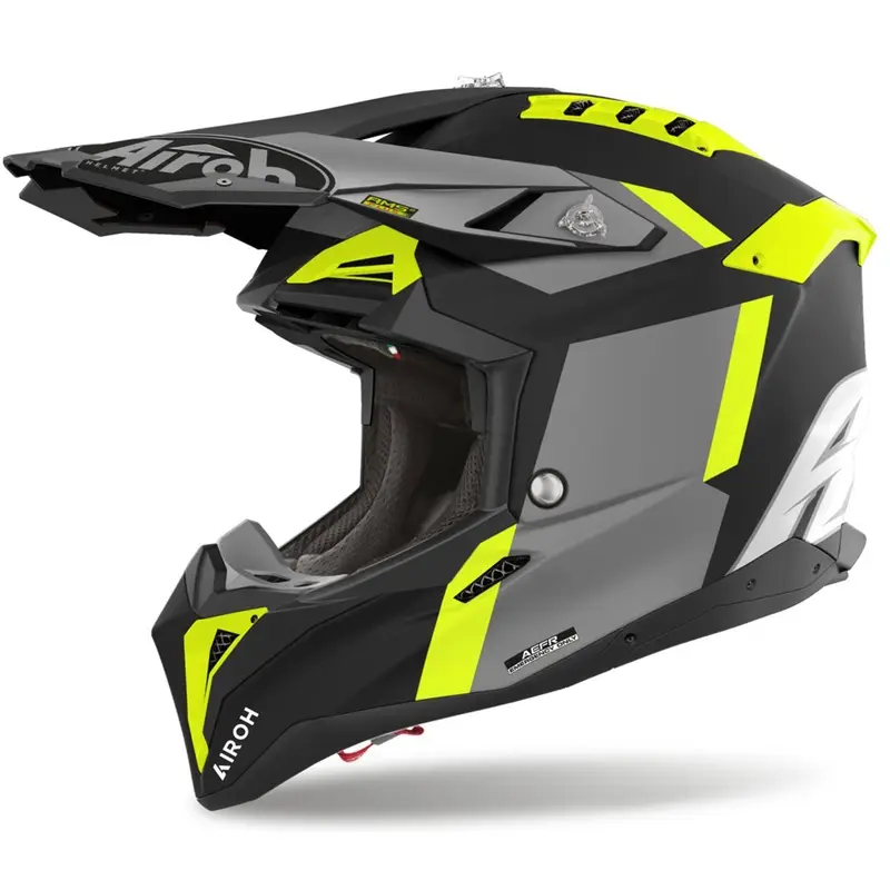 Poslední Šance Motokrosová helma Airoh Aviator 3 Glory žlutá matná