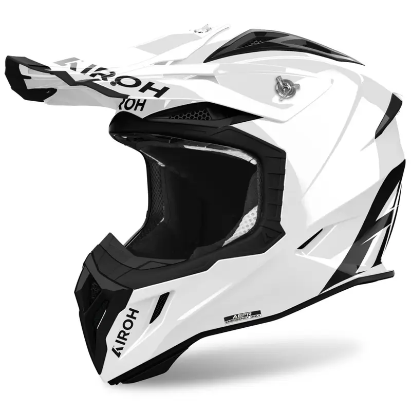 Motokrosová helma Airoh Aviator ACE 2 Color bílá lesklá Omezená Nabídka
