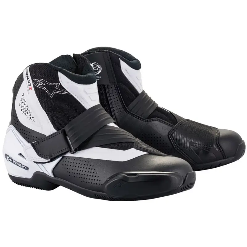 Boty na motorku Alpinestars SMX-1 R Vented černo-bílé Oblíbený