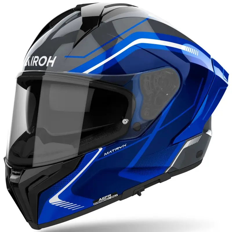 Ověřený Integrální helma na motorku Airoh MATRYX Wide modrá