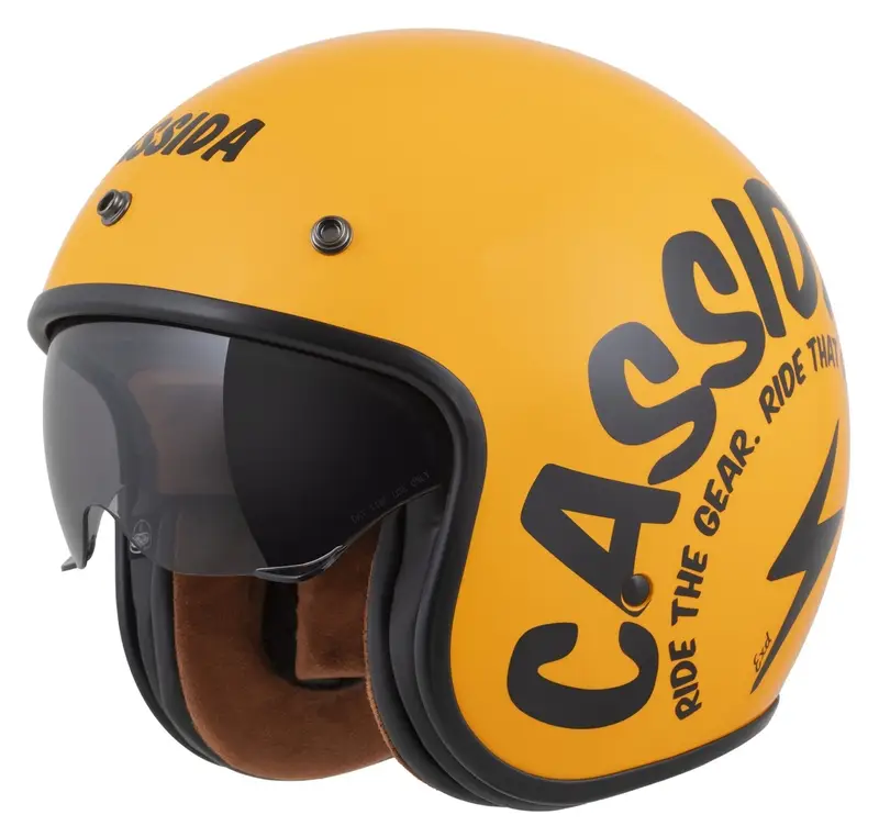 Ihned K Objednání Otevřená helma na motoku Cassida Oxygen 2.0 Gear žluto-černá