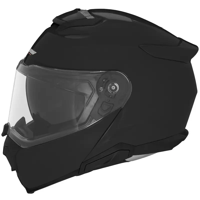 Vyklápěcí helma na motorku NOX N967 lesklá černá Tovární Cena
