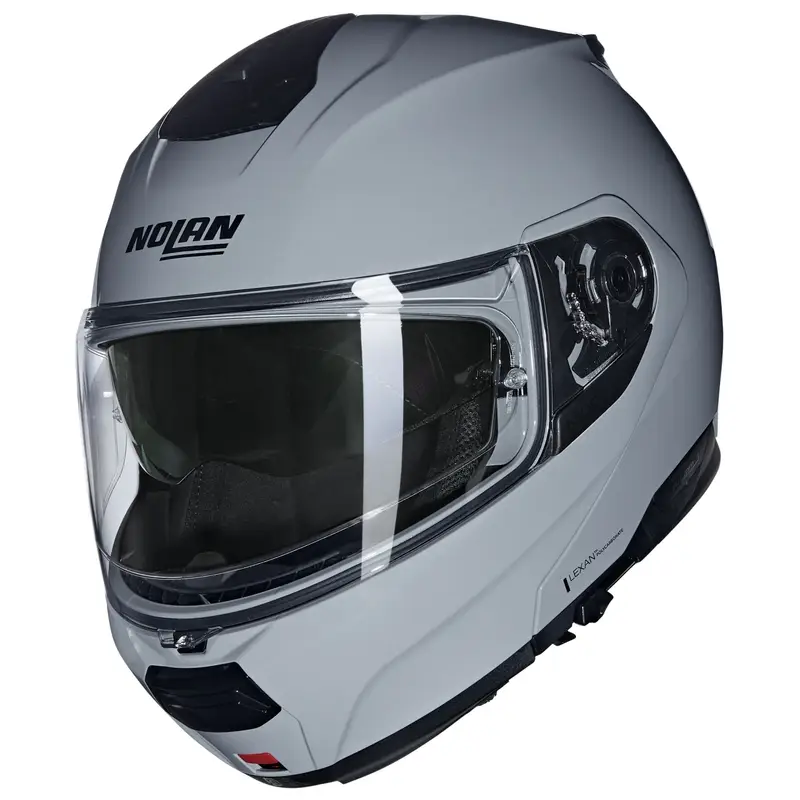 Překlápěcí helma na motorku Nolan N120-1 Classico N-COM 303 šedá Finální Výprodej