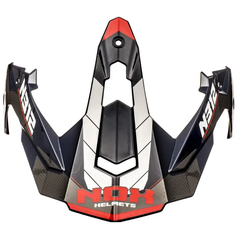 Kšilt pro helmy na motorku NOX N312 Vapor bílo-modro-červený Oblíbený