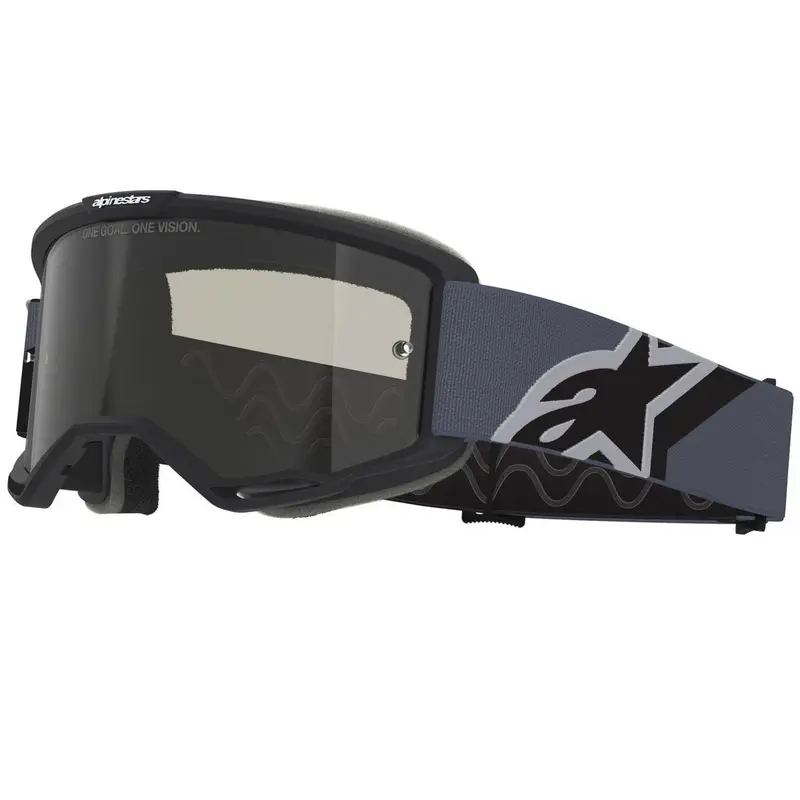 Aktuální Motokrosové brýle Alpinestars Vision Sand černo-šedé s tmavě kouřovým zorníkem