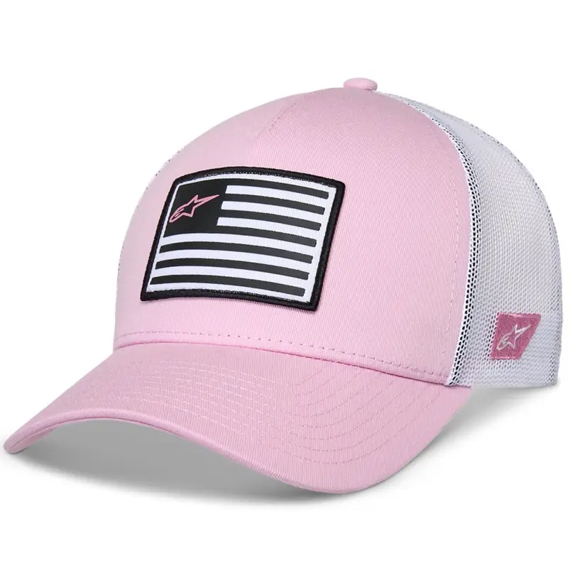 Cenově Výhodný Kšiltovka Alpinestars Flag Snap Hat růžovo-bílá