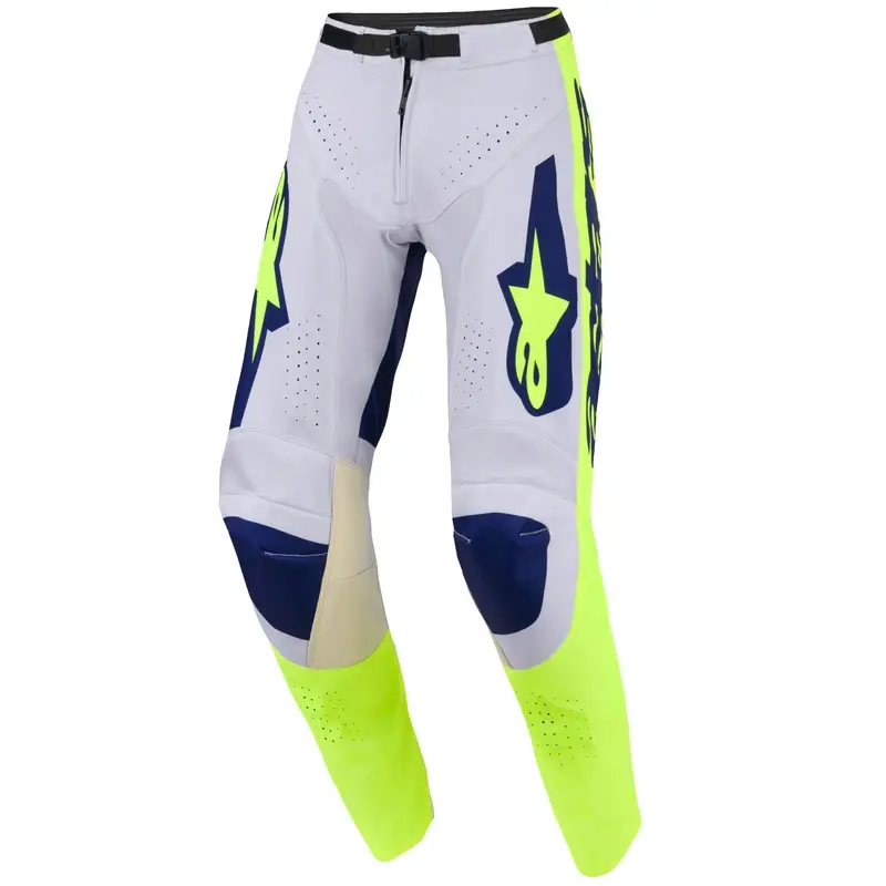 Akční Cena Motokrosové kalhoty Alpinestars Racer Air Riway světle šedo-fluo žluto-modré