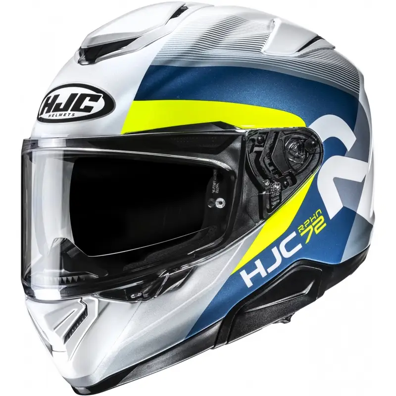 Integrální helma na motorku HJC RPHA 72 Phyta MC3H šedo-modro-žlutá Nízká Cena