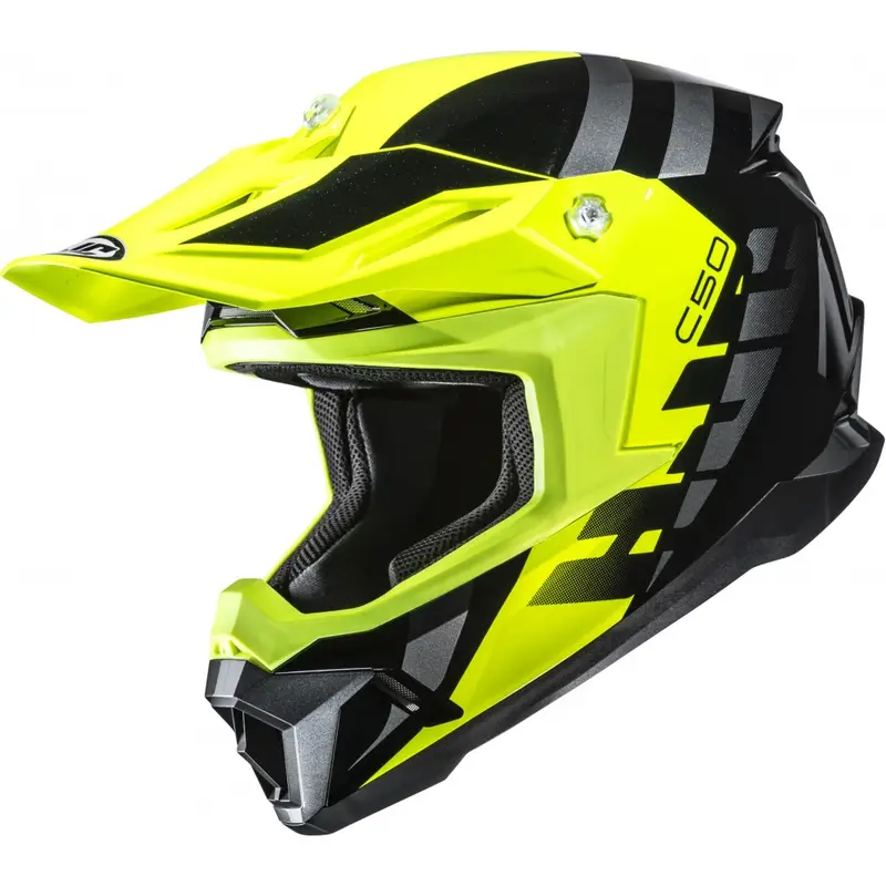 Motokrosová helma HJC C50 Mirage MC3H černo-fluo žluto-šedá Přímo Od Výrobce