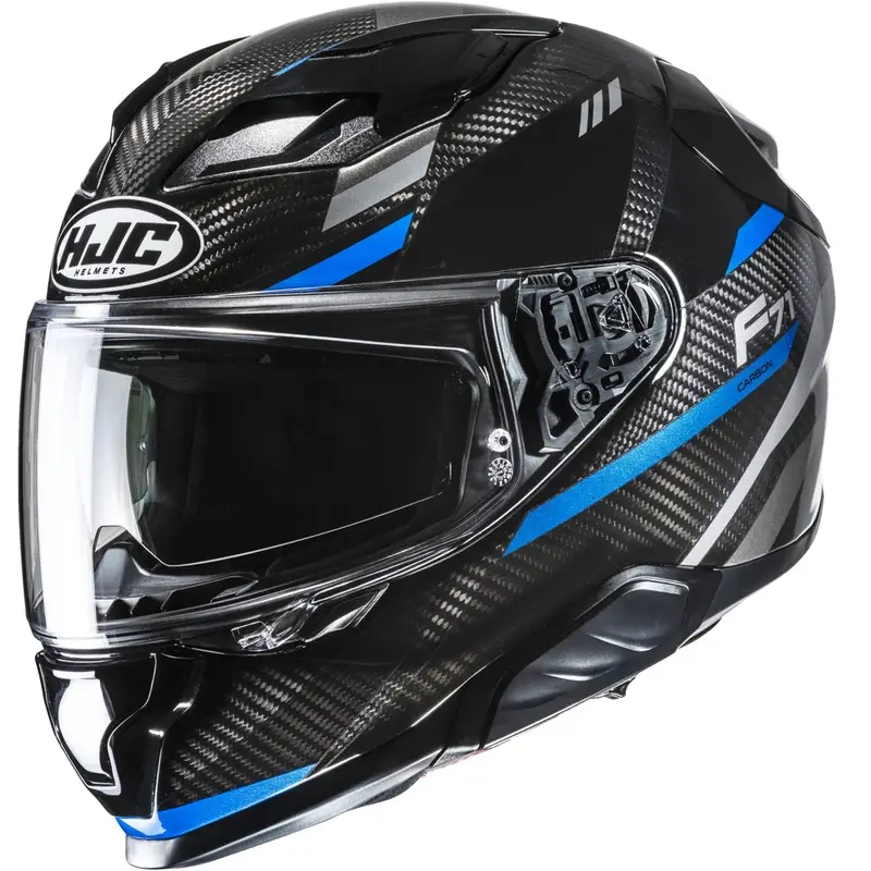 Integrální helma na motorku HJC F71 CARBON Esira MC2 černo-modrá Sleva