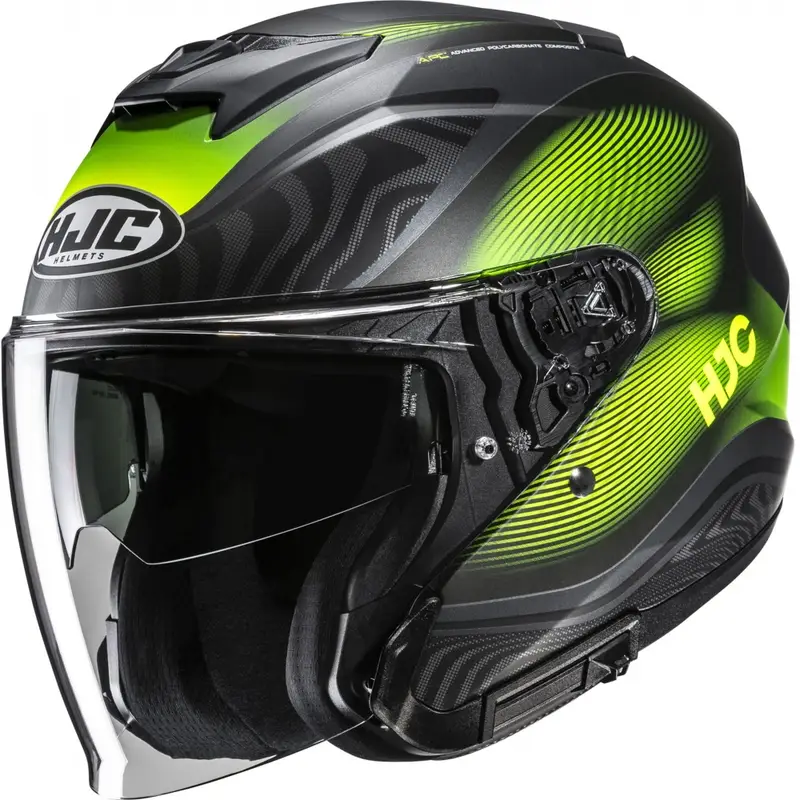 Otevřená helma na motorku HJC i31 DepeMC3HSF černo-fluo žlutá Akční Nabídka