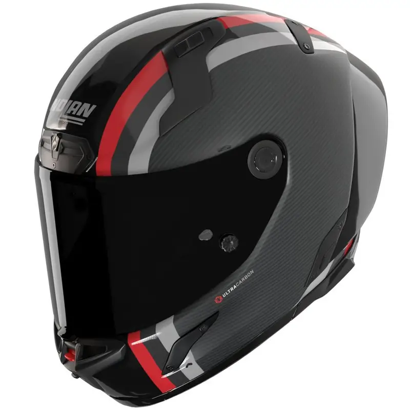 Sezónní Sleva Integrální helma na motorku Nolan X-804 RS Ultra Carbon Gemini lesklá šedo-černo-červeno-antracitová
