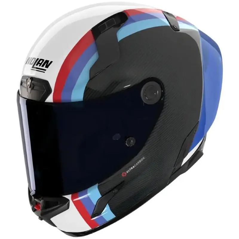 Integrální helma na motorku Nolan X-804 RS Ultra Carbon Gemini 365 lesklá šedo-bílo-modro-červená Časově Omezené