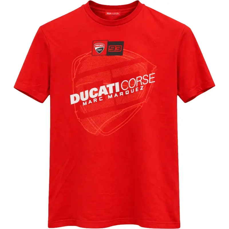 Nízká Cena Tričko Ducati Corse Marc Marquez Big Helmet 93 červené