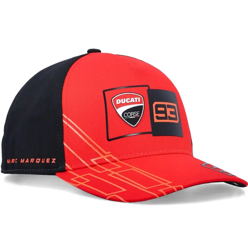 Tovární Cena Kšiltovka Ducati Corse Marc Marquez 93 Box Logo černo-červená