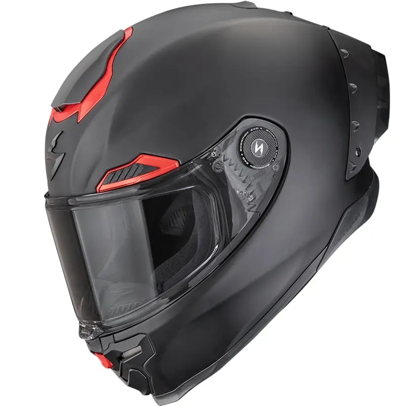 Integrální helma na motorku Scorpion EXO-RACE Air Solid FIM2 matná černo-červená Časově Omezené