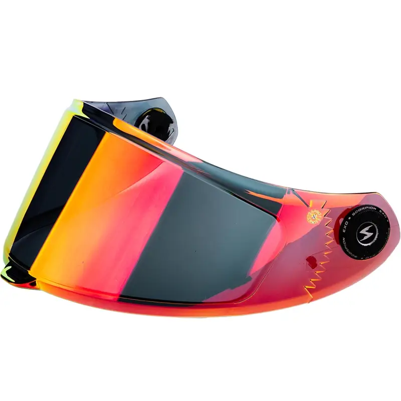 Plexi Scorpion KDS-F-04 pro helmy EXO-RACE Air zrcadlově červené Zlevněný
