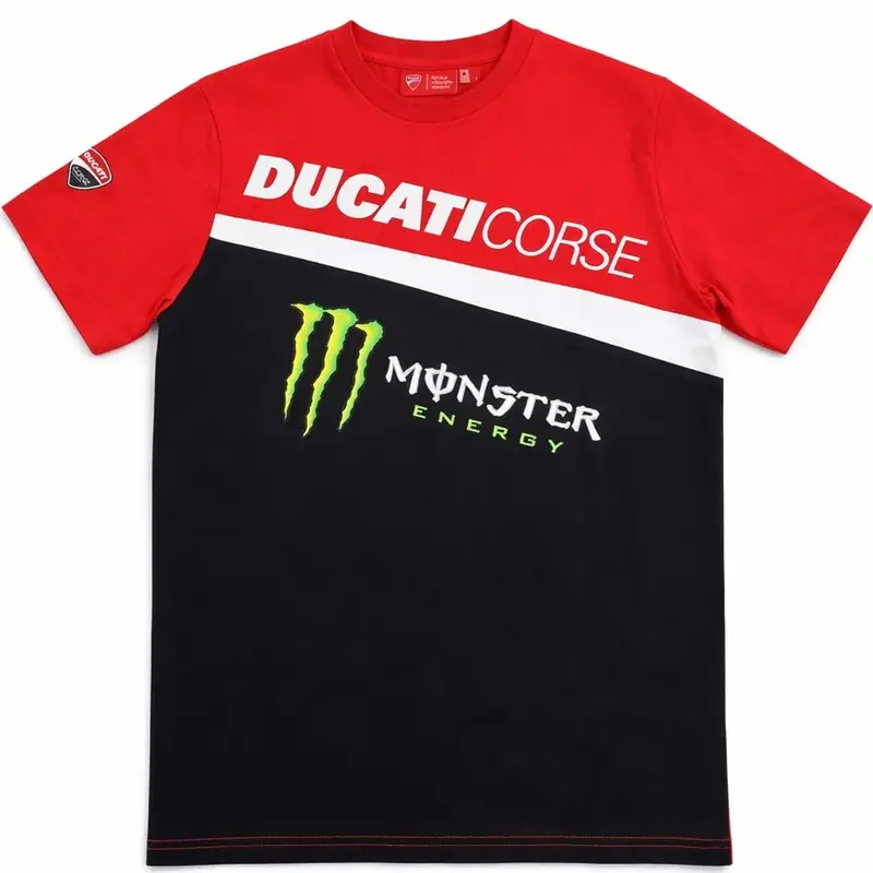 Tričko Ducati Corse Monster Diagonal červeno-černé Nová Kolekce