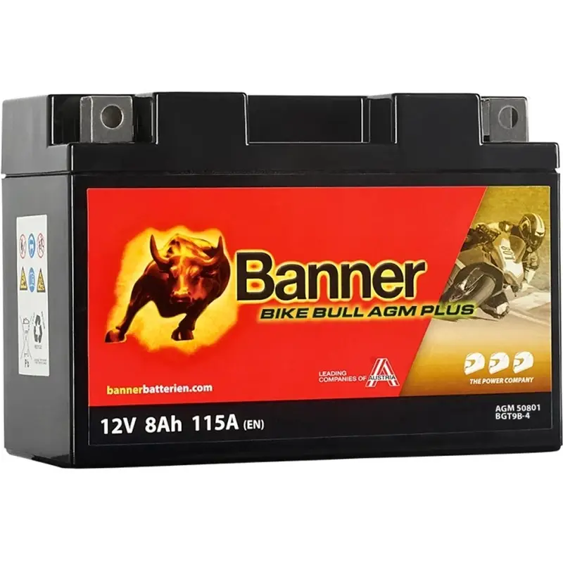 Vrácení Zdarma AGM baterie Banner Bike Bull AGM PLUS AGM PLUS 508 01 / BGT9B-4 - GT9B-4