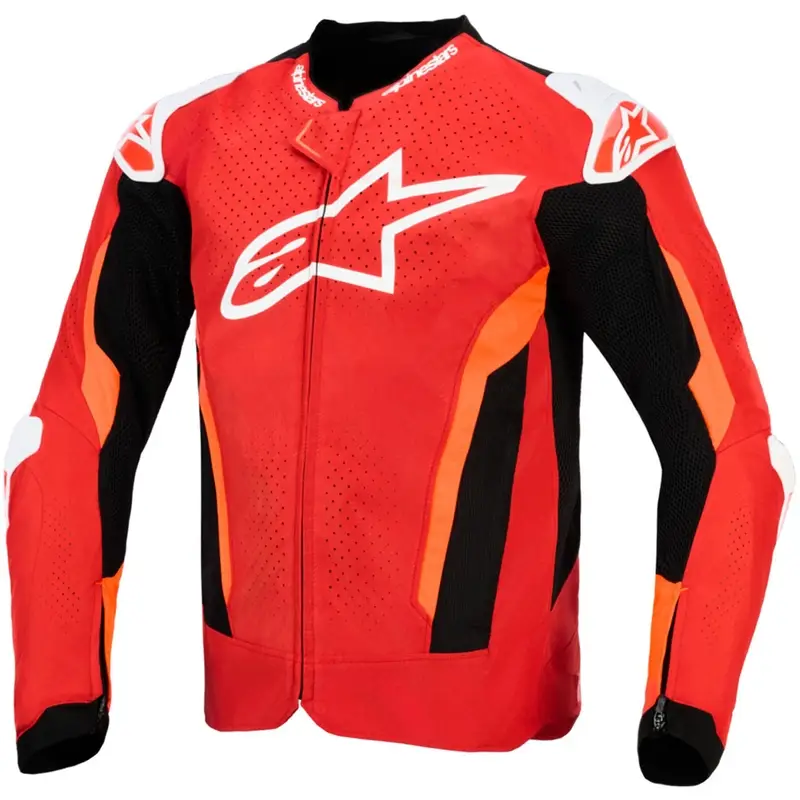 Bunda na motorku Alpinestars T-GP Air červeno-fluo červeno-bílo-černá Jen Po Omezenou Doba