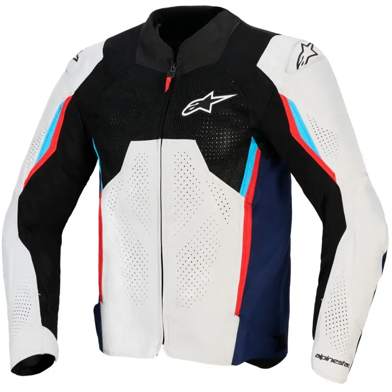Bunda na motorku Alpinestars AST V3 Air bílo-modro-červeno-černá Sezónní Sleva