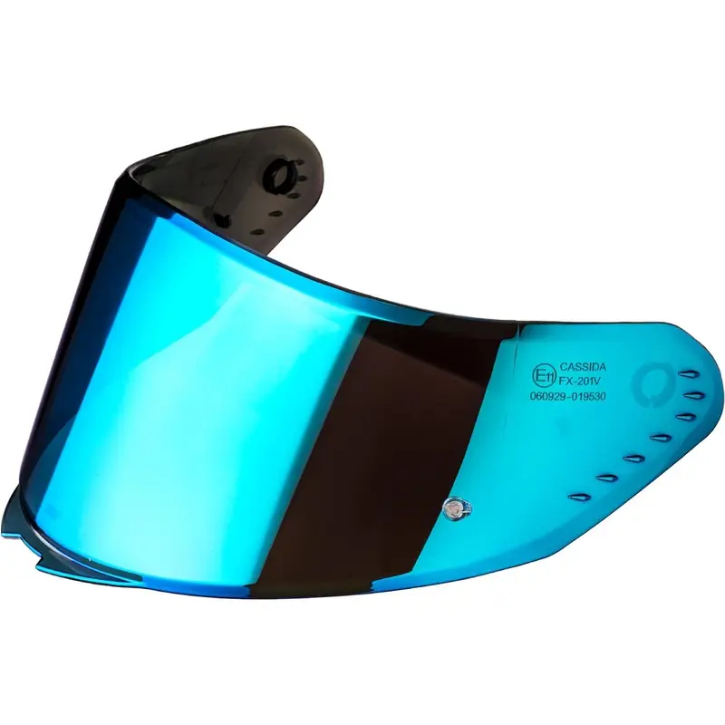 Omezená Nabídka Plexi pro helmy Cassida AERO s přípravou pro Pinlock REVO zrcadlově modré