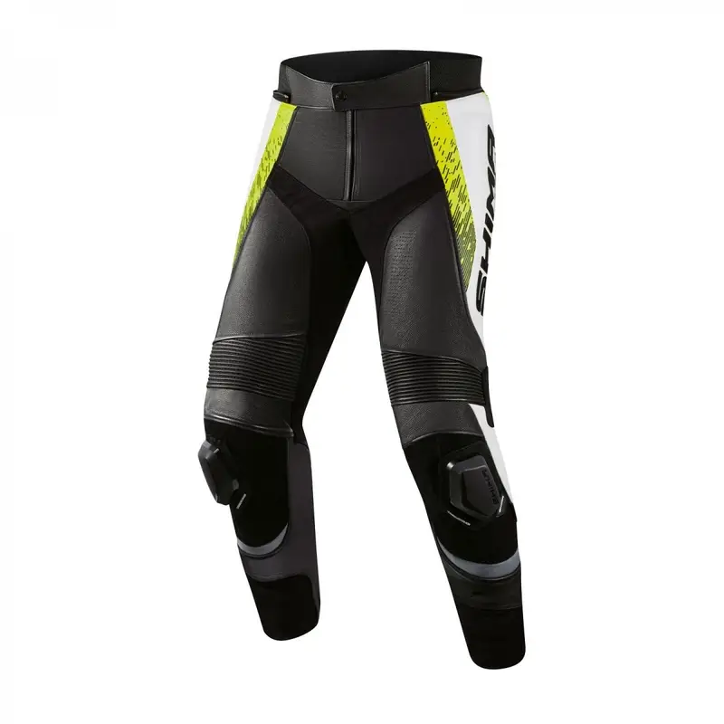 Kalhoty na motorku Shima STR 2.0 černo-bílo-fluo žluté Speciální Cena
