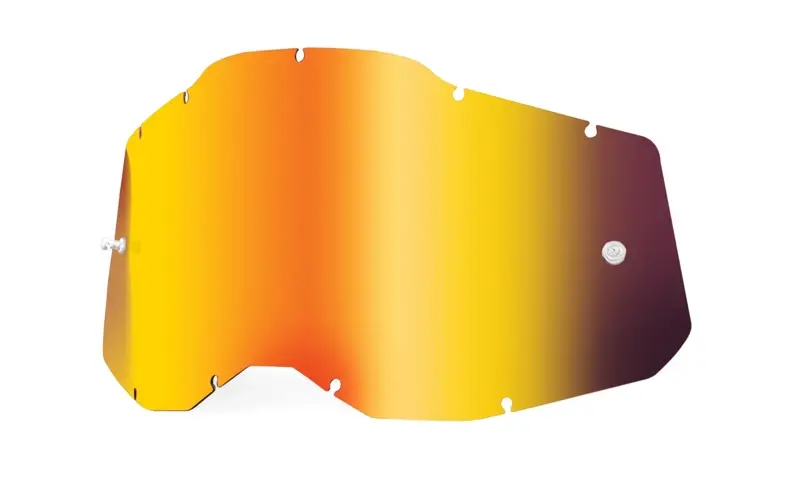 Cenově Výhodný Plexi 100% Racecraft 2/Accuri 2/Strata 2 červené zrcadlové (Anti-fog)