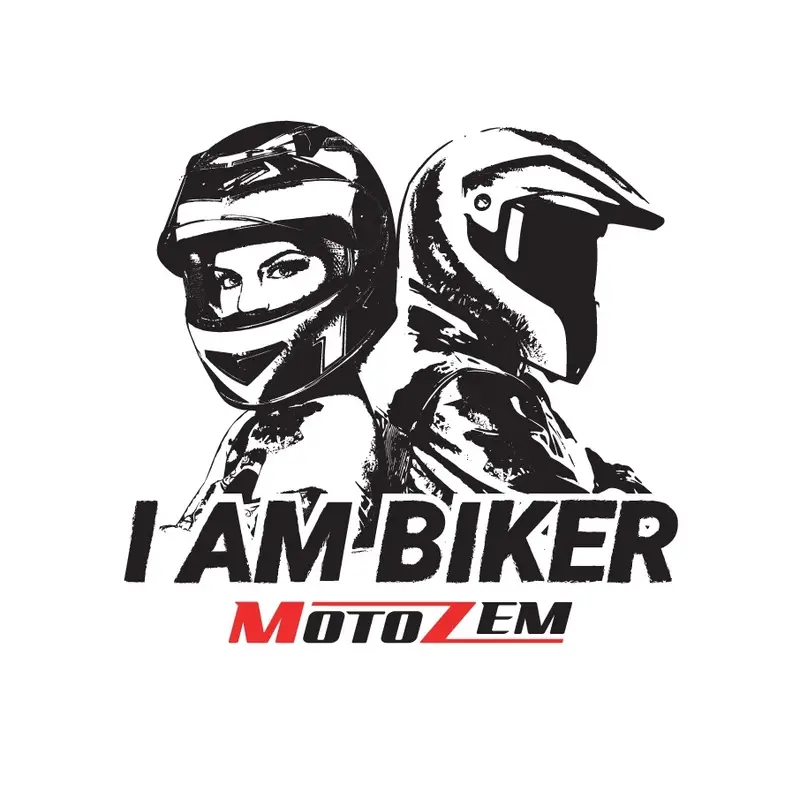 Nálepka MotoZem I Am Biker Originální