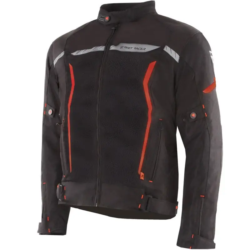 Nízká Cena Bunda na motorku Street Racer Flex Air černo-červená