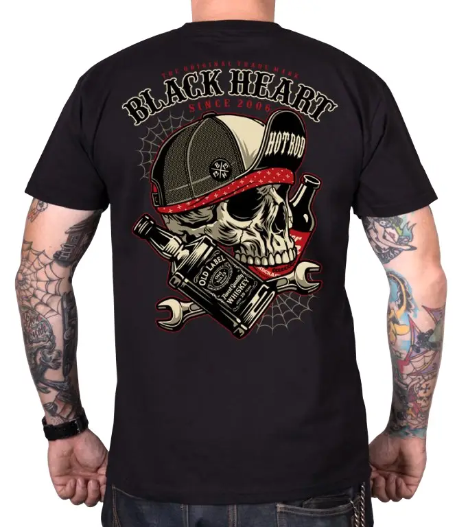 Pánské triko Black Heart Commander černé Akční Cena