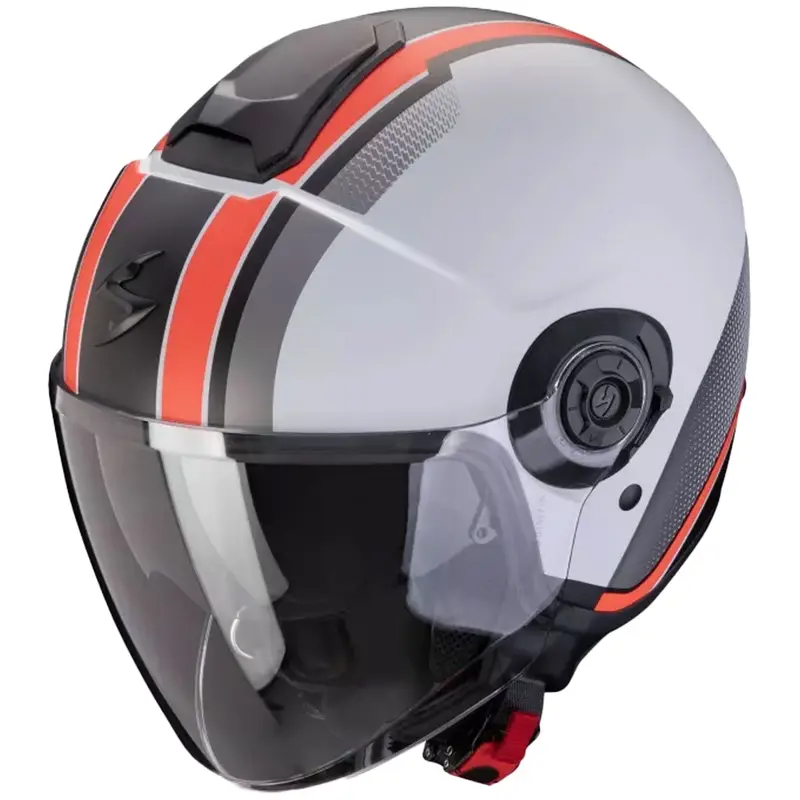 Objednat Nyní Otevřená helma na motorku Scorpion CORPION EXO-CITY II VEL matná šedo-červená