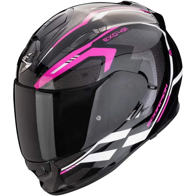 Integrální helma na motorku Scorpion EXO-491 KRIPTA černo-růžovo-bílá Top Prodej