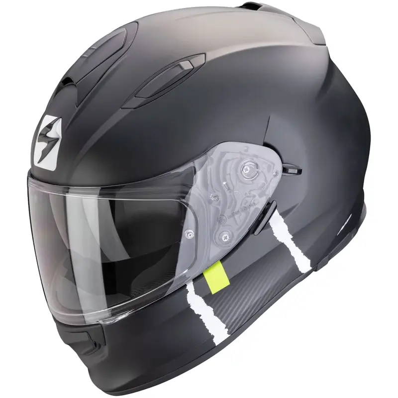 Integrální helma na motorku Scorpion EXO-491 CODE matná černo-stříbrná výprodej Tovární Cena