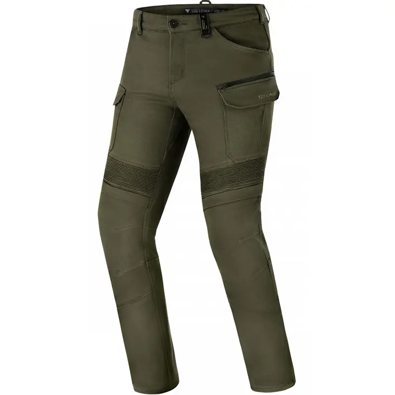Sezónní Sleva Prodloužené kalhoty na motorku Shima Giro 3.0 khaki