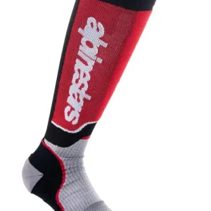 Sleva Ponožky Alpinestars MX Plus černo-červeno-šedé