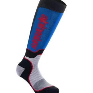 Časově Omezené Ponožky Alpinestars MX Plus černo-červeno-modro-šedé