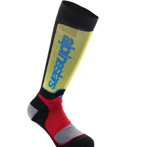 Víkendová Akce Dětské ponožky Alpinestars MX Plus černo-červeno fluo-žluto fluo-modré