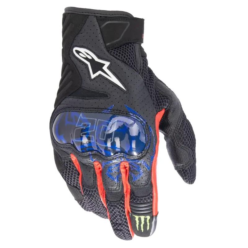 Nejlepší Cena Rukavice na motorku Alpinestars SMX-1 Air 2 Monster FQ20 černo-červeno-modro-bílo-zelená