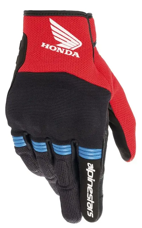 Horká Nabídka Rukavice na motorku Alpinestars Copper Honda kolekce černo-červeno-modré