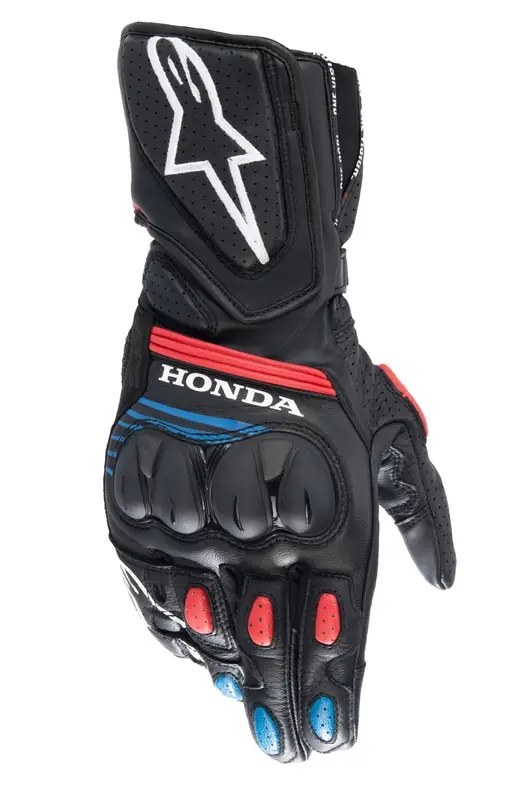 Jen Po Omezenou Doba Rukavice na motorku Alpinestars SP-8 Honda černo-červeno-modré