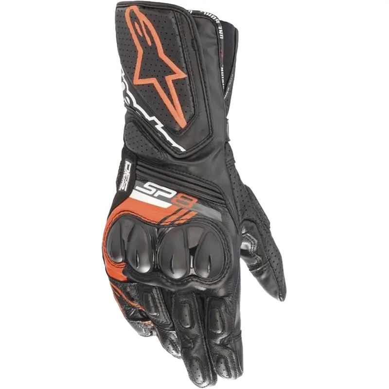 Rukavice na motorku Alpinestars SP-8 černo-fluo červené Omezená Nabídka