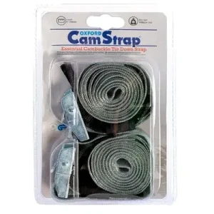 Nastavitelné popruhy Oxford Cam Straps s fixací volného konce pomocí suchého zipu šedé Cenová Bomba