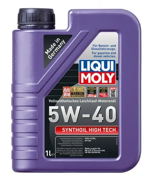 Syntetický motorový olej LIQUI MOLY Synthoil High Tech 5W-40 1 l Objednat Nyní