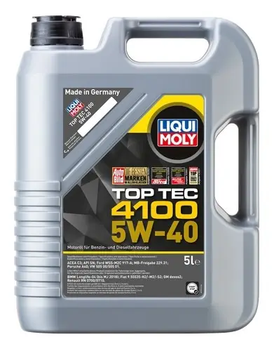 Syntetický motorový olej LIQUI MOLY Top Tec 4100 5W-40 5 l Akce
