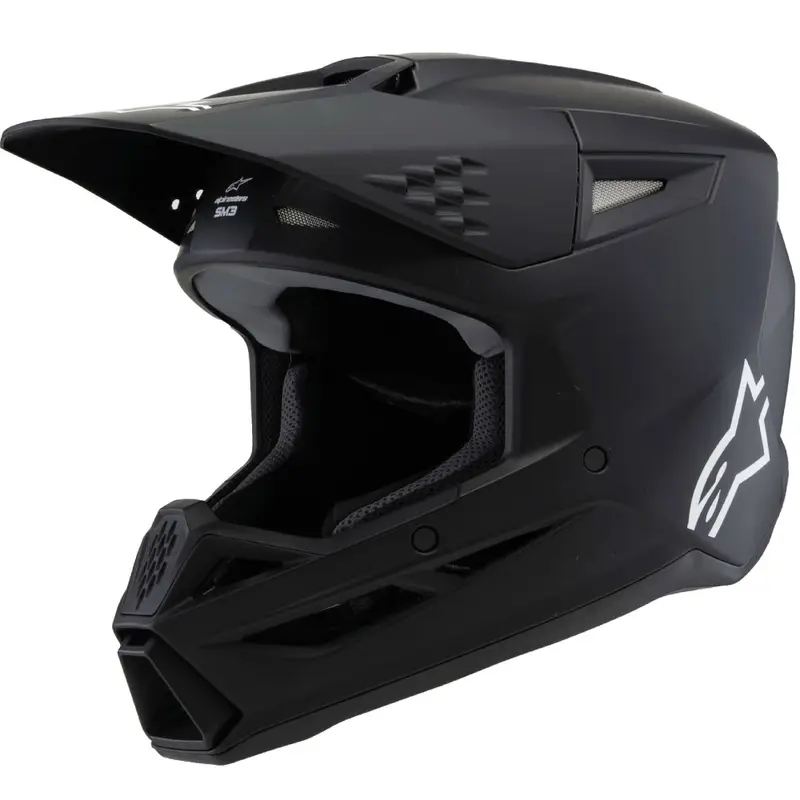 Super Cena Dětská motokrosová přilba Alpinestars S-M3 Solid černá matná